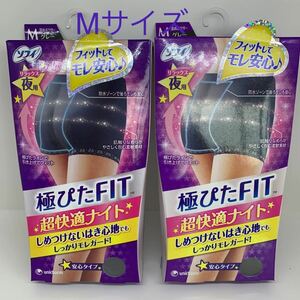 ソフィ　極ぴたFIT 超快適ナイト　深めボクサー　安心タイプ　グレー　Mサイズ　2個セット　新品未使用品