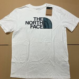 THE NORTH FACE ノースフェイス Tシャツ 未使用 Lサイズ メンズ 半袖 白 ホワイト ロゴ ちょい訳あり スタンダードフィット STANDARD FIT