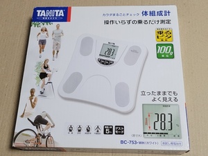 ★ TANITA 体重計 体組成計 BC-753-WH　ホワイト 完動品 美品　タニタ