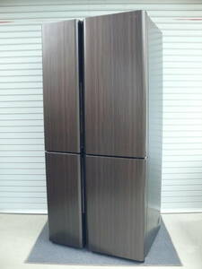 AQUA アクア ４ドア冷凍冷蔵庫 AQR-TZ51M(T)ダークウッドブラウン フレンチドア 512L（冷蔵332L/冷凍180L）2023年製 大容量6ボックス冷凍室
