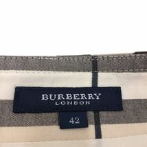 NC157 BURBERRY バーバリー 三陽商会 ノバチェック 膝丈スカート スカート ボトムス レディース 42 ベージュ チェック柄 _画像9