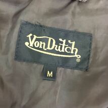 ND133 Von Dutch ヴォンダッチ 長袖 ジップアップ 中綿 ジャケット 上着 羽織り トップス 焦茶系 メンズ M_画像8