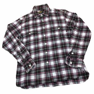 NC165 X-LARGE エクストララージ ネルシャツ sample 長袖 シャツ カジュアルシャツ トップス メンズ M ブラウン 茶系 チェック 日本製