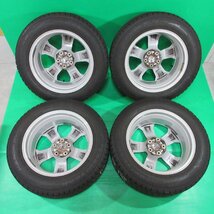 JEEP純正 チェロキー コンパス 225/60R17 冬用スタッドレス 70%-80%山 グッドイヤー ICENAVI SUV 4本 5穴PCD110 7J +40 中古新潟_画像3