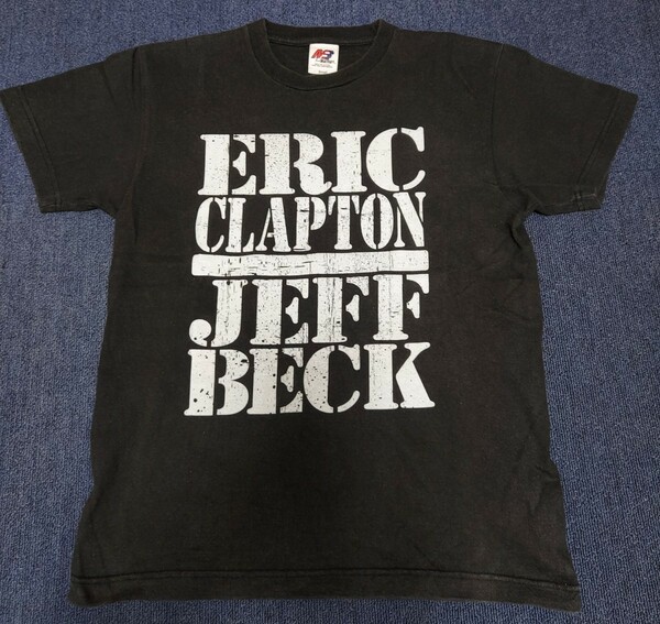 ★送料無料★エリッククラプトン ジェフベック 共演Tシャツ Sサイズ 古着 2009 管36 ライブ ライヴ