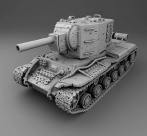 1/144レジンキット　2023新　未塗装　WWⅡ ソ連軍　KV-2 重戦車　ワールドタンクミュージアム【同梱可能】230103