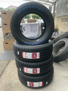  stock for 1 vehicle only great special price!BF Goodrich * radial T /A 205/60R15 4 pcs set! white letter tire!