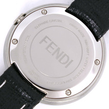 FENDI フェンディ マイウェイ 35000S 腕時計 SS×レザー 黒 クオーツ アナログ表示 レディース 白文字盤【I153105024】中古_画像7