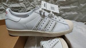 未使用品　ADIDAS SUPERSTAR 80s HUMAN MADE 9 27cm　白　ホワイト　アディダス　スーパースター　ヒューマンメイド