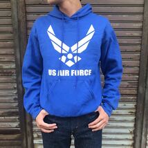 米軍 SOFFE US AIR Force USAF Hoodie Sweat ソフィー アメリカ 空軍 ミリタリー パーカー スウェット ブルー 裏起毛 US Army Navy S_画像1