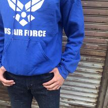 米軍 SOFFE US AIR Force USAF Hoodie Sweat ソフィー アメリカ 空軍 ミリタリー パーカー スウェット ブルー 裏起毛 US Army Navy S_画像4