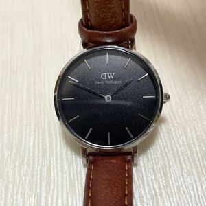 和5B★ DANIEL WELLINGTON ダニエルウェリントン クォーツ 腕時計 ウォッチ 2針 B28S02 ブラック レディース クラシック