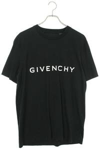 ジバンシィ GIVENCHY BM716G3YAC サイズ:L ロゴプリントスリムフィットTシャツ 中古 BS99