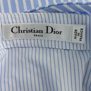 クリスチャンディオール Christian Dior 7C21305D1338 サイズ:38 ストライプ切り替えラップスカート 中古 BS99の画像4