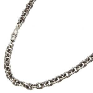 クロムハーツ Chrome Hearts PAPER CHAIN 18/ペーパーチェーン18inch サイズ:18inch シルバーネックレス 中古 OS06