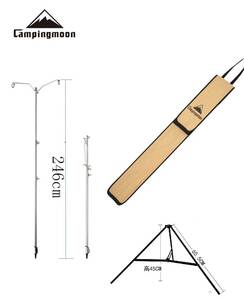 ★CAMPING MOON★パイルドライバー★三脚スタンド付★収納ケース付★先端カバー★ランタンスタンド★フルセット★送料無料★キャンプ★３