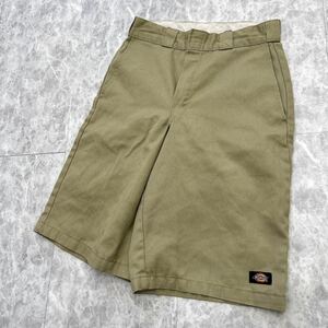 G @ 12年製 '履き心地抜群'『Dickies ディッキーズ』Loose Fit ハーフ / ショート ワークパンツ / チノパンW30 メンズ 紳士服 ボトムス