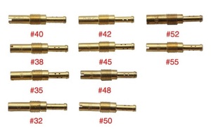 32-55 ケイヒンキャブレタースロージェット/パイロットジェット10個セット ゼルビス CBR250R/RR AX-1 XLR250R/バハ CRM250R ブロス400/650