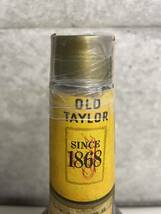 古酒 未開封 OLD TAYLOR 6年オールド テイラー ケンタッキー バーボンウイスキー 760ml 43%　_画像5