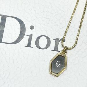 Dior ロゴ ヘキサゴン ヴィンテージ ネックレス