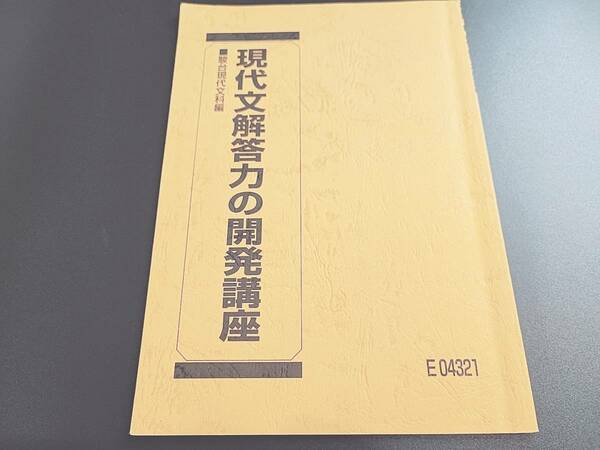 駿台　霜栄先生 　現代文解答力の開発講座　テキスト　河合塾　駿台　鉄緑会　Z会　東進