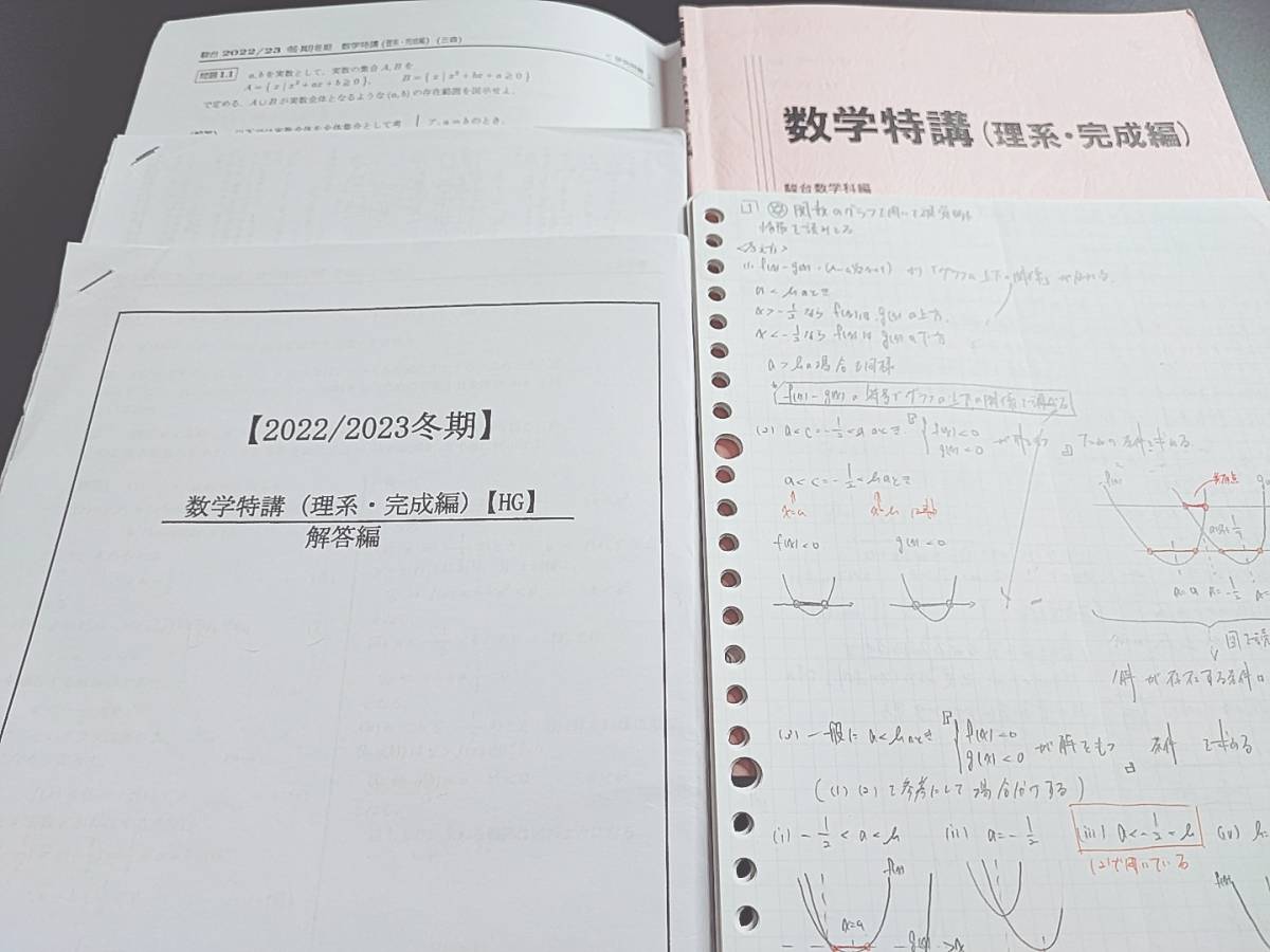 駿台 19年度冬期 数学特講（理系・完成編） 三森司先生 テキスト