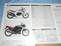 ★1986年▲MC15 ホンダ VT250F V2 バイク カタログ▲HONDA VT250F▲MC15E 水冷 4サイクル V型2気筒 DOHC 249cc 43PS/前輪油圧式ディスク_画像7