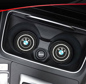 BMW ドリンクホルダー　コースター　2個セット　直径70ｍｍ　 自動車 シリコーン製　カップパッド 車の装飾 04番