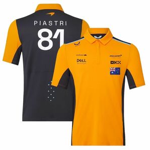 美品　2023 マクラーレン F1 チーム オスカー ピアストリ ドライバー ポロシャツ / オレンジ M L 正規品