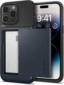 送料無料【訳あり・未使用品】Spigen iPhone14Pro ケース スリム・アーマー■耐衝撃 米軍MIL規格取得 落下防止 IC カード ポケット