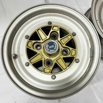 スピードスター マーク3 13インチ センターキャップ付き 114.3mm 6J オフセット+27mm 旧車 SSR MK3 フロント_画像2