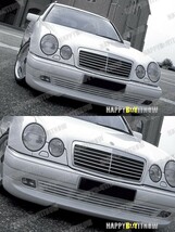 メルセデス ベンツ Eクラス 2代目 W210 前期 フロントリップスポイラー Wタイプ 未塗装 素地 1995-1999_画像1