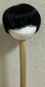 ドール　SD DDウィッグ 9〜10インチ　スーパードルフィー ドルフィードリーム　黒髪　ショート