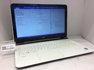 ジャンク/ NEC PC-LS150SSW-T1 Intel Celeron 2957U メモリ4.1GB ストレージ無し 【G12024】