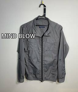 ■MIND BLOW MEN'S BIGI2wayブルジップジャケット:04☆BH-886