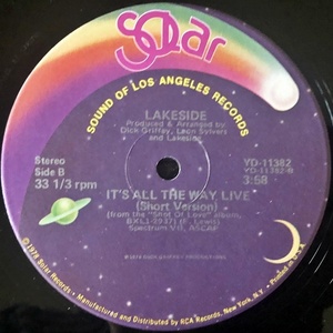 【Funk 12】Lakeside / It's All The Way Live 