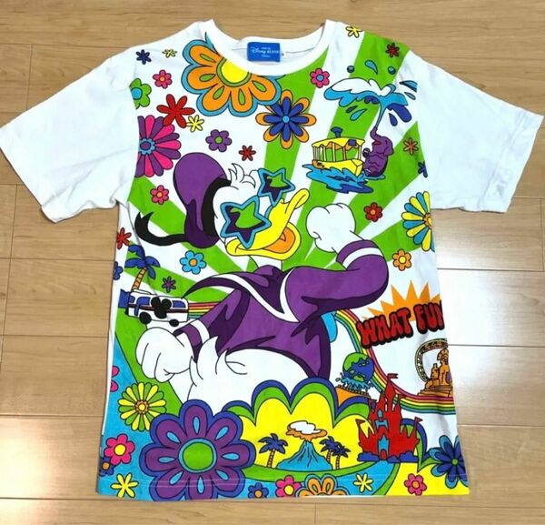 ディズニーTシャツ　ドナルドダックTシャツ ディズニーリゾートTシャツ 半袖Tシャツ　