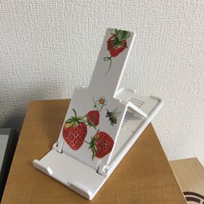 タブレットスタンド デコパージュ いちご