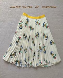 UNITED COLORS　OF　BENETTON 総柄 スカート S m49125718930