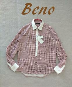 新品 Beno ビーノ　ダブルカラーチェックシャツ M　m99600137982