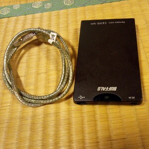 送料230円追跡あり　BUFFALO バッファロー USB ポータブルハードディスク80GB HD-PH80U2/UC 5400rpm HDD