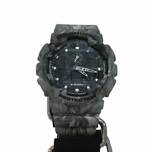 G-SHOCK ジーショック 【men632D】 CASIO カシオ GA-100MM-8A アナデジ デジアナ 海外モデル カモフラージュ マーブル クォーツ 美品 GB