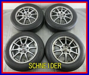 ■中古タイヤホイール■　SCHNEIDER A-TECH 15インチ 6J +45 5H 114.3 BRIDGESTONE NEXTRY 185/65R15 88S 夏 S 激安 送料無料 J141