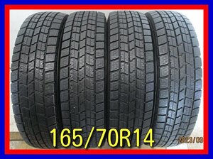 ■中古タイヤ■　165/70R14 81Q GOODYEAR ICE NAVI7 スペイド マーチ ソリオ等 冬タイヤ スタッドレス 激安 送料無料 A983