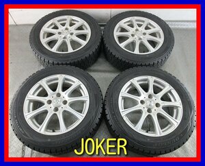 ■中古タイヤホイール■　JOKER 15インチ 5.5J +42 4H 100 DUNLOP WM01 175/65R15 84Q AW ST 冬タイヤ 激安 送料無料 J923