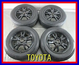 ■中古タイヤホイール■　TOYOTA プリウス 純正 15インチ 6J +45 5H 100 BRIDGESTONE NEXTRY 195/65R15 91S 夏 S 激安 送料無料 J981