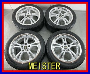 ■中古タイヤホイール■　MEISTER EXCHANGE 17インチ 8J +35 5H 114.3 TORNADO CEAT 255/40R17 94W 夏 S AW 激安 送料無料 J594