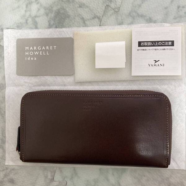 新品 未使用 ファスナー 長財布 MARGARET HOWELL idea