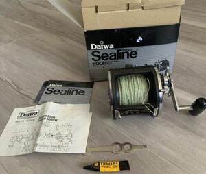 Daiwa Sealine 600H Deep Sea Reel (Japan) W/Box-Adjustable Handle-Paperwork 海外 即決