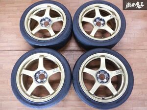 ヨコハマ アドバンレーシング TC2 ホイール 17インチ 8.5J +45 PCD100 5穴 4本 GC8 GDB インプレッサ ZN6 ZC6 86 BRZ プリウス ★ 棚1H11